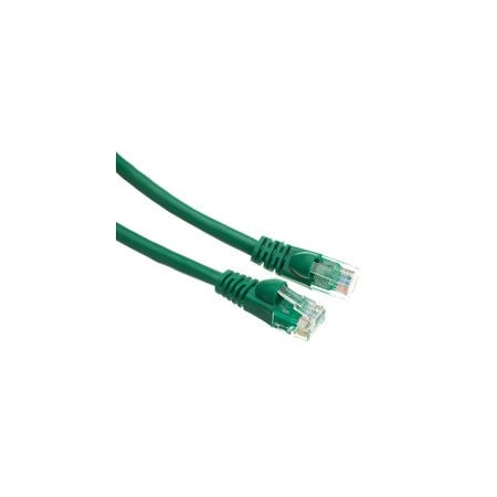 Cable Wholesale Cat6 Green Copper Ethernet Patch Cable, Snagless/Molded Boot, POE Compliant, 1.5 foot 10X8-05101.5
