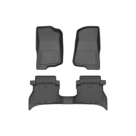 Weathertech Black, Front and Rear FloorLiner HP 441313-1-5IM
