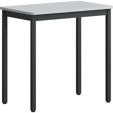 Lorell Utility Table, 500lb Capacity, 30" x 18.13" x 30", Gray LLR60752