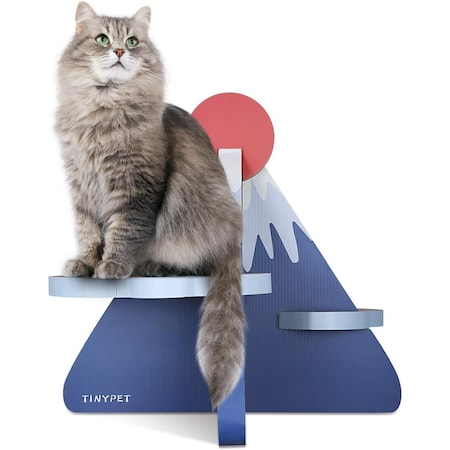Scratchme Cat Scratcher Post Board, Mount Fuji Shape Cat Scratching Lounge Bed, Durable Pad Prevent PTFURNSCRATPADMOUTAIN