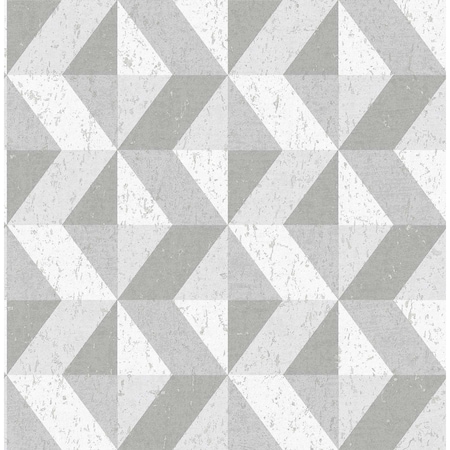 A-Street Prints Cerium Grey Concrete Geometric Wallpaper 2908-25314