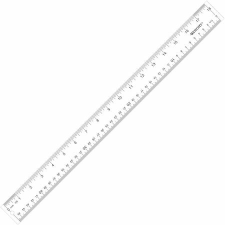 Westcott Ruler, 18 Inch, Clear Acrylic 10564
