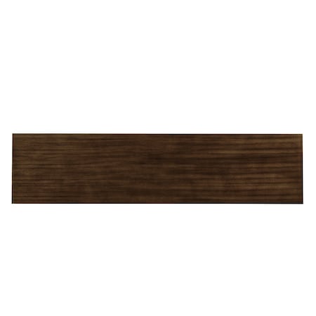 Homeroots 66in Brown Wood Carved Geometric Accent Cabinet With Four Doors 691654