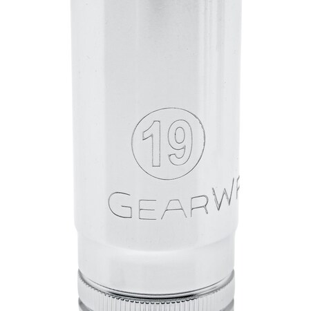 Gearwrench 80554 Deep Socket Set, Alloy Steel, Full Polish Chrome 80554G