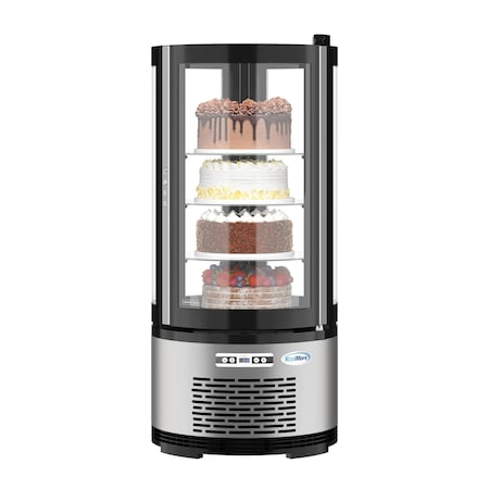 Koolmore 19 in. Circular Refrigerated Countertop Bakery Display Case CDUR-3C
