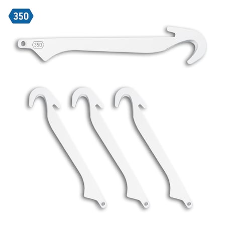 Outdoor Edge Cutlery RAZOR-SAFE GUTTING BLADE PACK, Tumbled, 4PK RRG-4