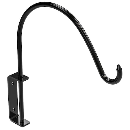 National Hardware Curved Plant Hanging Bracket, 111516 in L, 121316 in H, Steel, Black N275-502