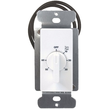 Prime 125V 60-Minute In-Wall Timer TNIW060WSA