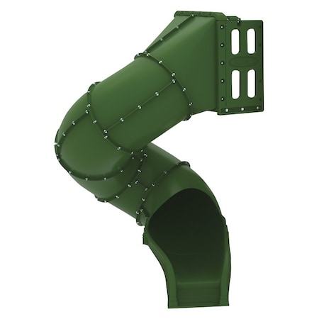 Playstar PS 8821 Spiral Tube Slide, HDPE, Yellow, For 48 in, 60 in Playdeck PS8823PS8821