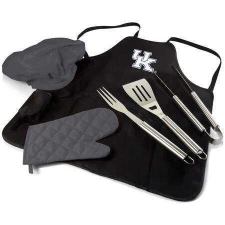 NCAA Kentucky Wildcats BBQ Apron Tote Pro Grill Set, Heavy Duty BBQ Apron For Men