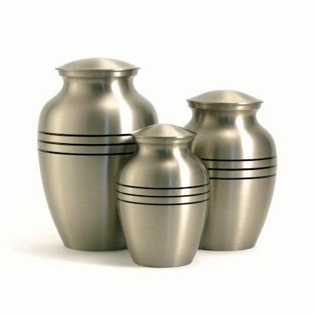 Jorgensen Laboratories Jorvet Urn, Small, Classic Pewter J0316D