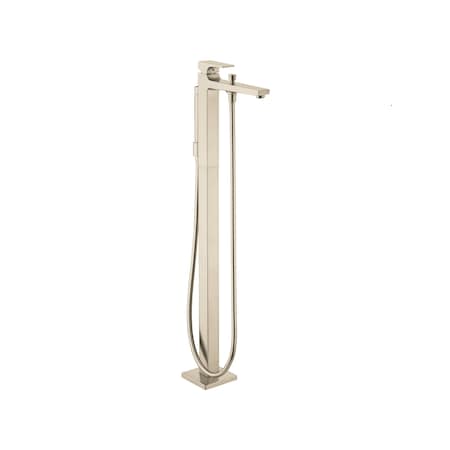 Hansgrohe Metropol Freestanding Tub Filler Trim with Lever Handle and 1.75 GPM Handshower in Polished Nickel 32532831