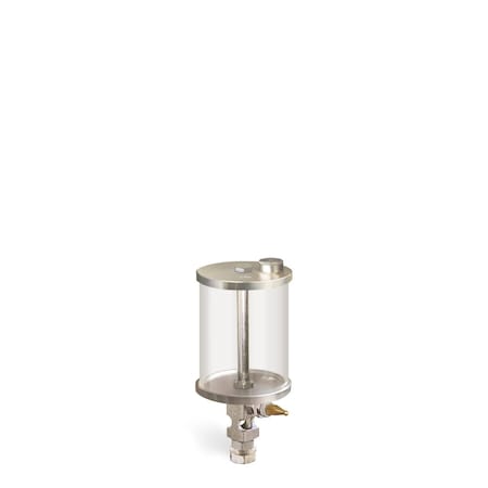 Oil-Rite 1 pt Capacity Single Feed Manual Lubricator w/Pyrex Reservoir - 1/8in. Female NPT, Center Post B1876-016P15B1W