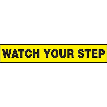 Accuform SAFETY LABEL WATCH YOUR STEP 2 in X 12 in LSTF511XVE