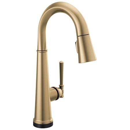 Delta Emmeline Touch2O Bar / Prep Faucet With Touchless Technology In Lumicoat Champagne Bronze 9982TL-CZ-PR-DST