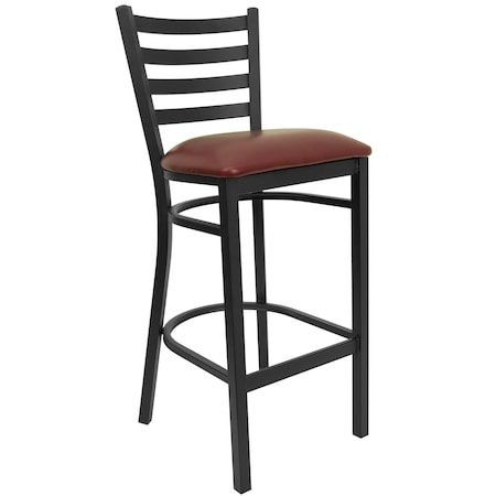 Flash Furniture 30" Ladder Back Restaurant Stool XU-DG697BLAD-BAR-BURV-GG