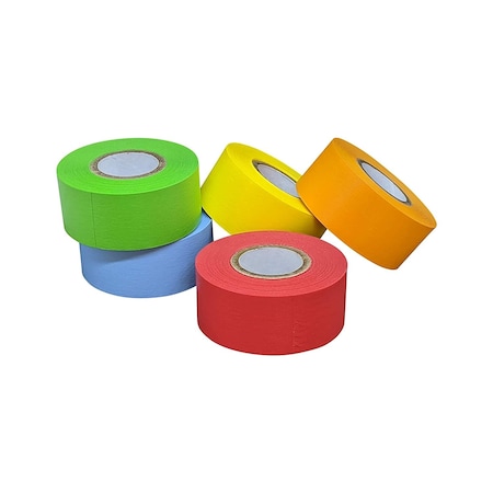 Bartovation Lab Labeling Tape Variety Pack, 500in Length x 1in Width, 1 Inch Core ( 5 Rolls of Assorted Colors) NL15R500K