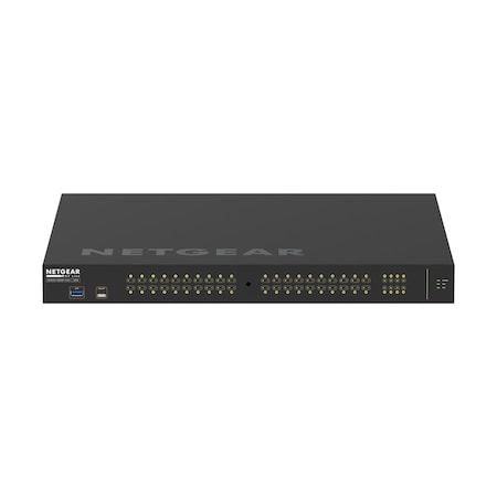 Bzbgear NETGEAR AV LINE 40x1G PoE+ 480W and 8x SFP Managed Switch (Preconfigured GSM4248P-100NAS) NET-M4250-40G8F-PoE+PC