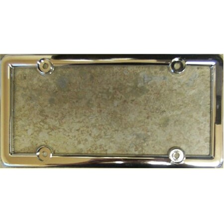 Powerhouse Chrome Plastic License Plate Frame- FCP4 PO2490897