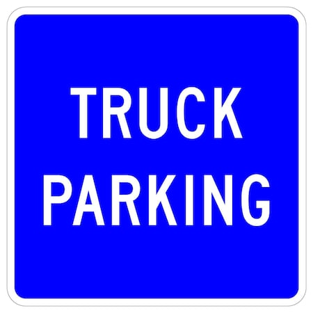Sign Solutions Usa Parking Sign, 24 in W, Aluminum Sign, White DUS06DWT2424D9-16