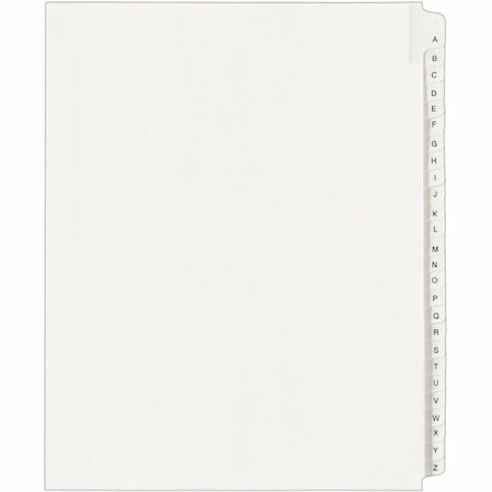 Avery Dennison Avery Side Tab Collated Legal Index Divider, A to Z, 8.5"x11", 26 Tabs, White/White 1700