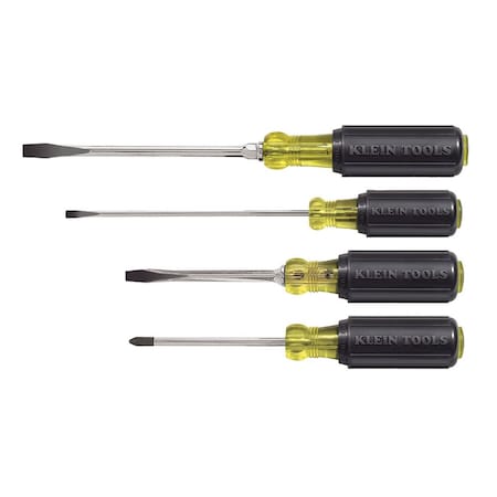 Klein Tools Screwdriver Set, Slotted and Phillips, 4-Piece 85105