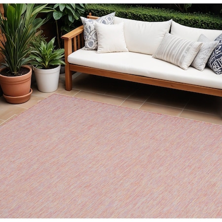 Homeroots 6' X 9' Dark Red Indoor Outdoor Area Rug 522525
