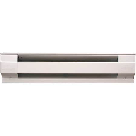 Cadet 96 in. 2,000-Watt 240/208-Volt Electric Baseboard Heater in White 8F2000W