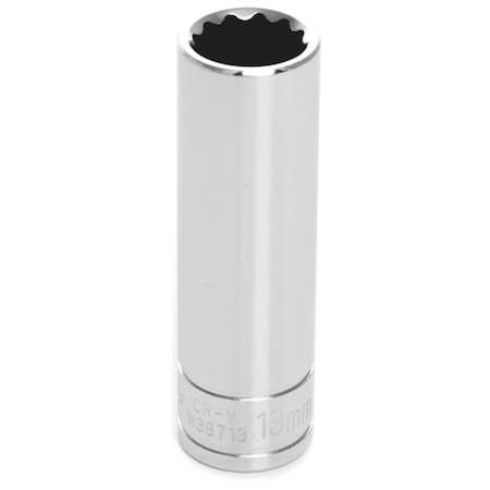 Performance Tool 3/8 In Dr. 12 Pt Deep Socket 13Mm Socket 12Pt Dp, W38713 W38713