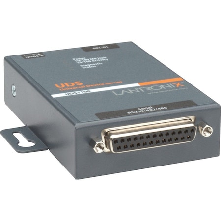 Lantronix SINGLE PORT 10/100 DEVICE SERVER WITH INTERNATIONAL POWER SUPPLY AND ADAPTERS UD1100002-01