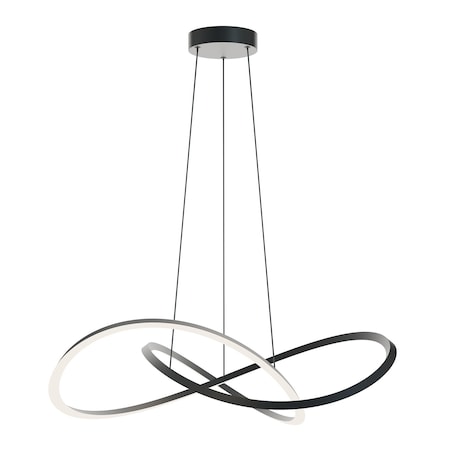 Afx Celeste 32in LED Pendant Light , Black CLSP32LAJUDBK