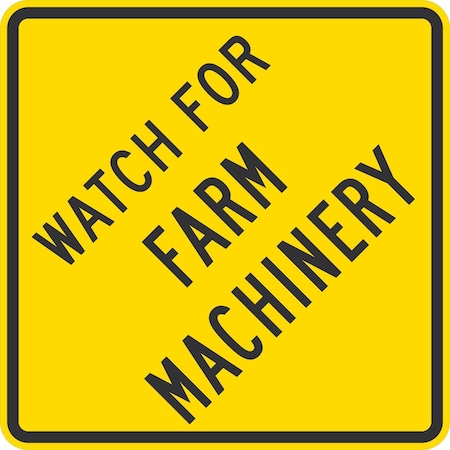 Lyle Watch For Farm Machinery, 24x24, High Intensity Prismatic, Yellow G-13162-HI_24x24