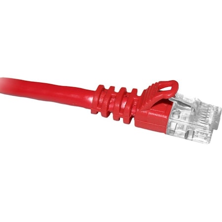 Enet CAT6 BOOTED SNAGLESS 1FT RED TAA COMP C6-RD-1-ENT