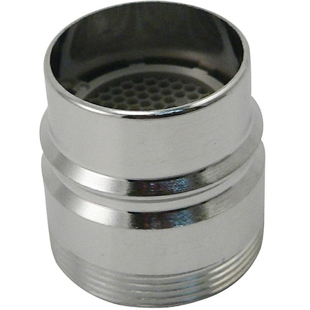 Plumb Pak Faucet Aerator Adapter, 15/16-27 x 55/64 in in, Male/Female, Brass, Chrome Plated PP28003