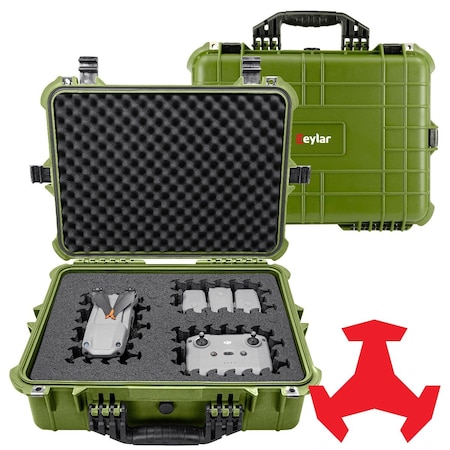 Eylar 20in Large Hard Case Equipped With Ragar Reconfigurable & Reusable XP Crosslinked Foam Insert SA00002-GRN-RG-XP