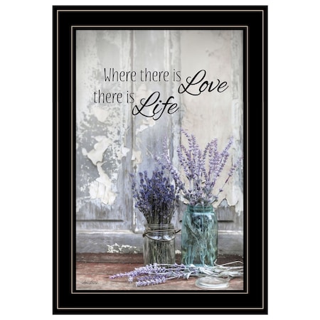 Homeroots Where There is Love 3 Black Framed Print Wall Art 404992