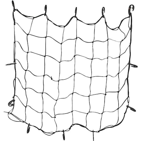Prosource Cargo Net, 48 in L, 36 in W, Rubber, Black FH92103