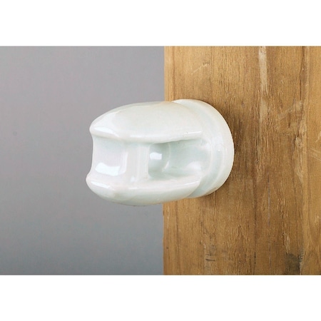 Dare Products Screw-In White Porcelain Electric Fence Insulator 2799