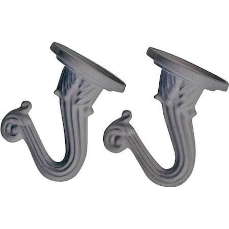 Landscapers Select Ceiling Hook, 1-17/32 in H, Zinc, White, Ceiling Mount Mounting GB0423L