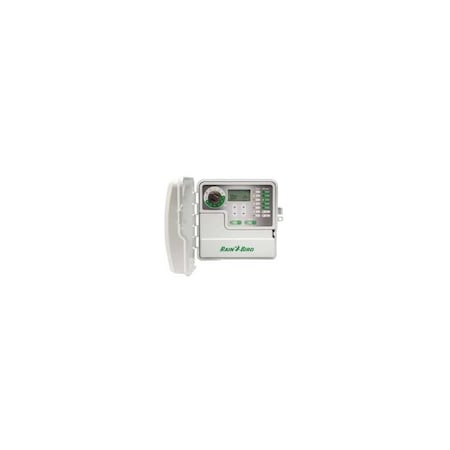 Rain Bird Irrigation Timer, 25.5/120 VAC, 6 -Zone, 1 -Program, Digital Display, Wall Mounting Gray/White SST600OUT