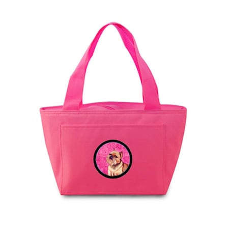 Carolines Treasures Pink Brussels Griffon Zippered Insulated School Washable And Stylish Lunch Bag Cooler LH9359PK-8808