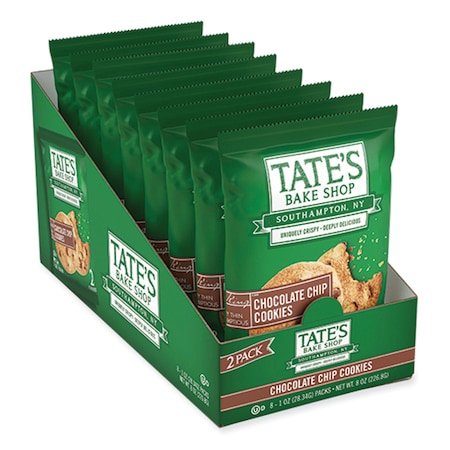 Tates Bake Shop Chocolate Chip Cookies Snack Packs, 1 oz Pack, 2 Cookies, 16PK TBS07134