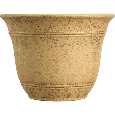 Listo Sierra 11-3/4'' H. x 16'' Dia. Arizona Sand Poly Flower Pot SRA16001P09
