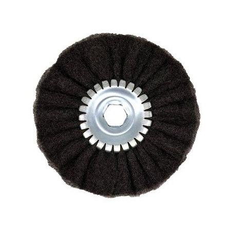 Renegade Products Usa 6 Inch Mini Airway Buffing Wheels, Ultra-Fine Black Satin FAW6XMBN2-2P-DUFS