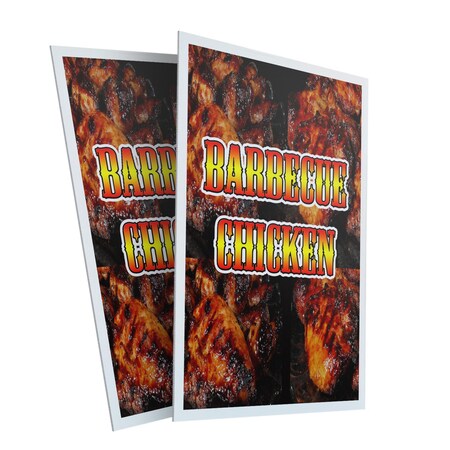 Signmission Barbecue Chicken, Plastic Signs Only 24 Inch x 36 Inch, Corrugated Plastic, 2PK CSB-2436-2PACK-Barbecue Chicken