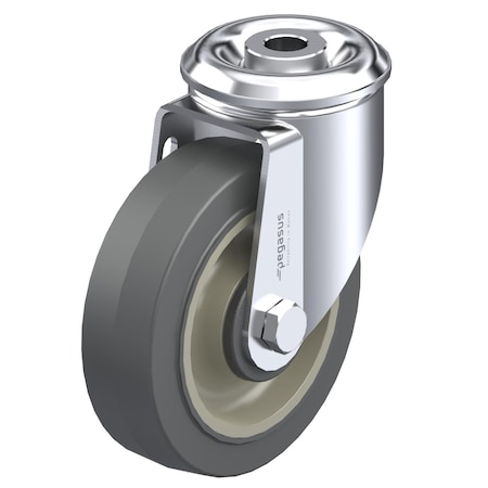 Pegasus Cstr, Swvl, Hollow Kingpn, Gray TPR, 175 lb. P12S-PRP040D-H