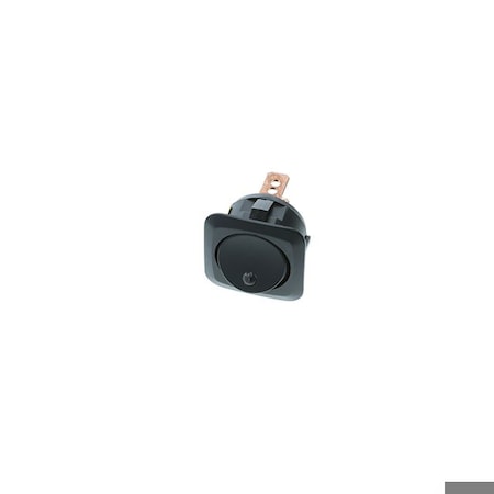 Switch Components Square Actuator-Round Rocker, 4P SPST OFF-ON, Blue LED RC-1A-DC-1-UL