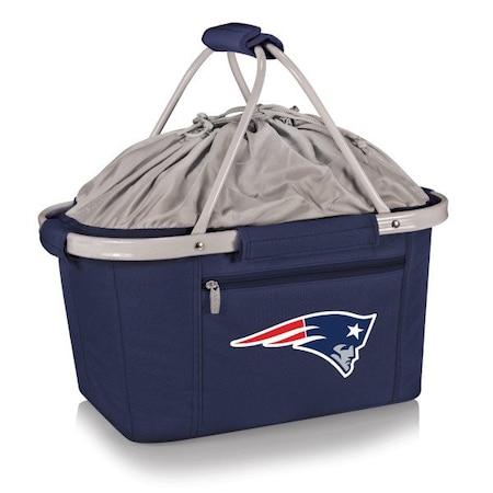 Picnic Time Family Of Brands NFL New England Patriots - Metro Basket Collapsible Cooler Tote 645-00-138-194-2