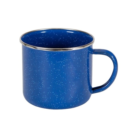 Stansport Coffee Mug, 22 oz Capacity, Blue, Enamel 15995
