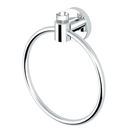 Gatco Clarion Towel Ring, Crystal-Clear Acrylic/Chrome 5712